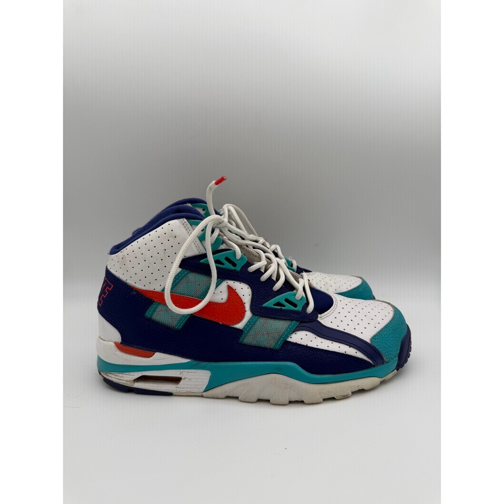 Nike Air Trainer SC High Reverse Auburn Blue White Mango CW6023-401 Mens 9.5